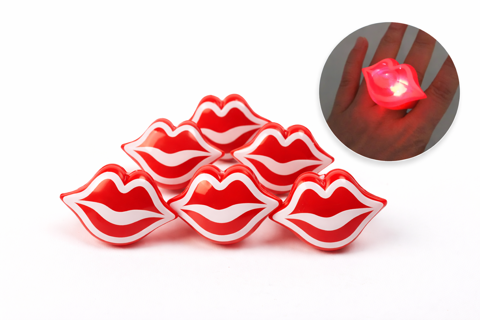 LED Lip Flash Rings